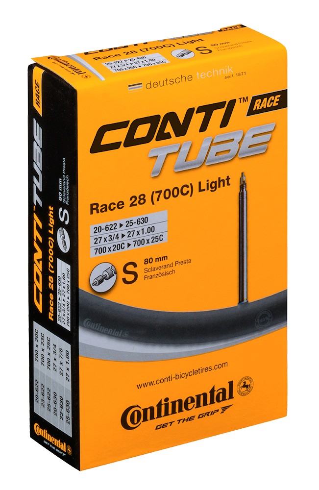 Continental Race 28 Light (700c) Presta 80mm Valve Inner Tube