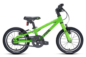 Frog 38 green 14 inch wheel lightweight hybrid mountain bike.