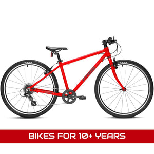  Bikes for 10+ years featuring a Frog 67 neon red 26