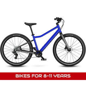  Bikes for 8-11 years featuring a Woom EXPLORE 5 magnetic blue 24