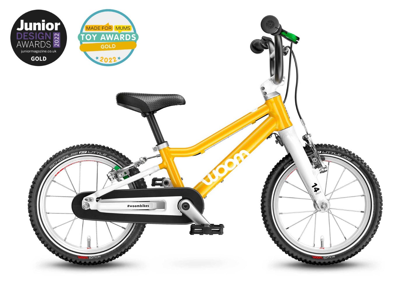 Kids best sale yellow bike