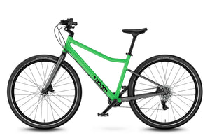 Woom EXPLORE 6 jungle green 26 inch wheel 8
-speed ultralight hybrid bike.