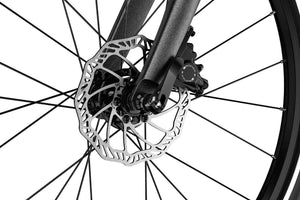 Woom EXPLORE 6 Promax hydraulic front disc brake with 160mm rotor.