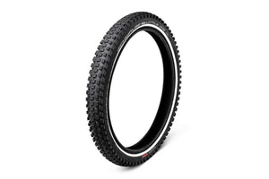 Schwalbe Little Joe tyres with reflective sidewalls.