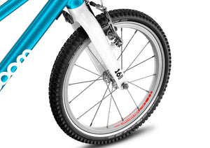 Woom GO 3 smartly engineered wheels featuring Soopa-Doopa-Hoops rims and sealed bearing hubs.