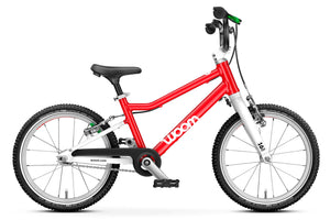 Woom GO 3 red 16 inch wheel ultralight children's bike.