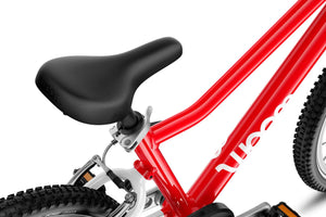 Woom GO 3 AUTOMAGIC ergonomic saddle with integrated GoPro mount.