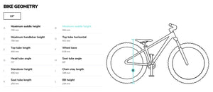 Beany Zero 20 frame geometry information.