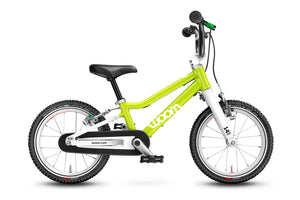 Woom 2 lizard lime 14 inch wheel ultralight children's bike.