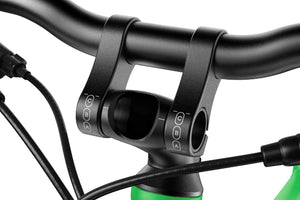 Woom EXPLORE 6 adjustable Vario handlebar stem with ABC markings for a perfect fit.